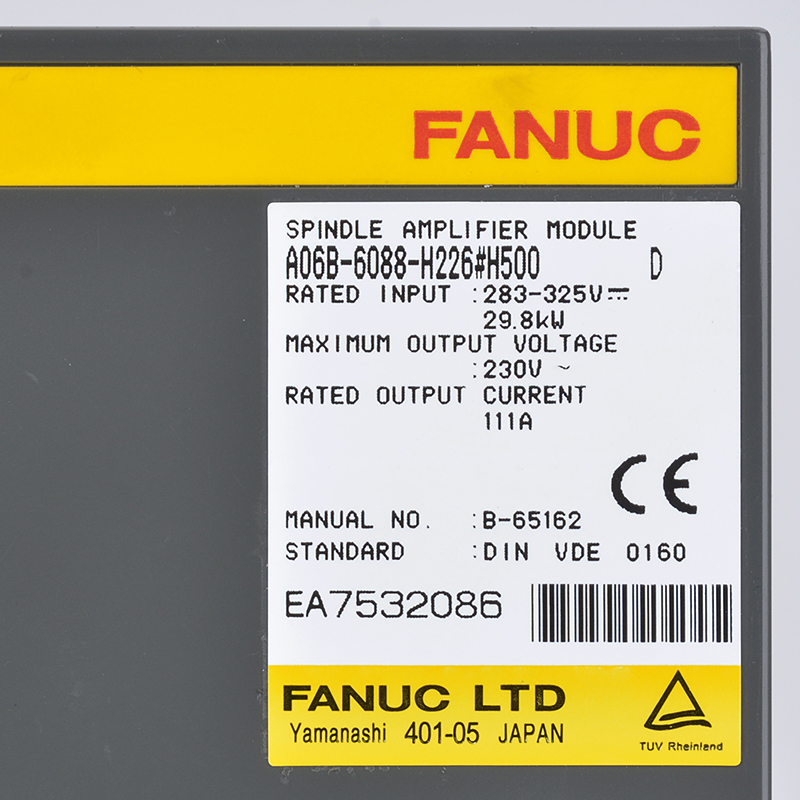 China Factory for Okuma Servo Motor - Fanuc drives A06B-6088-H226#H500 Fanuc servo amplifier moudle – Weite detail pictures